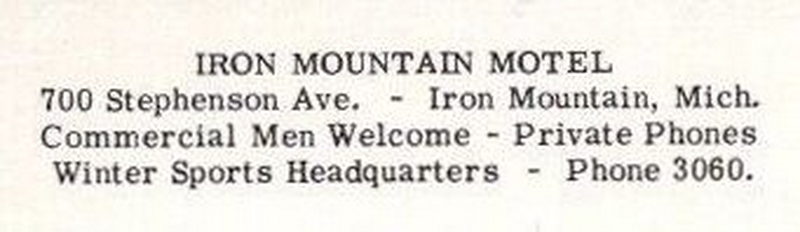 Iron Mountain Motel - Postcard